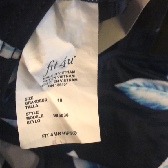 NWOT fit 4 u Swimsuit Sz 10 - Picture 6 of 6